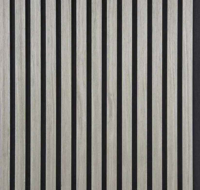 Painéis que imitam madeira com dimensões de 270 × 110 cm
