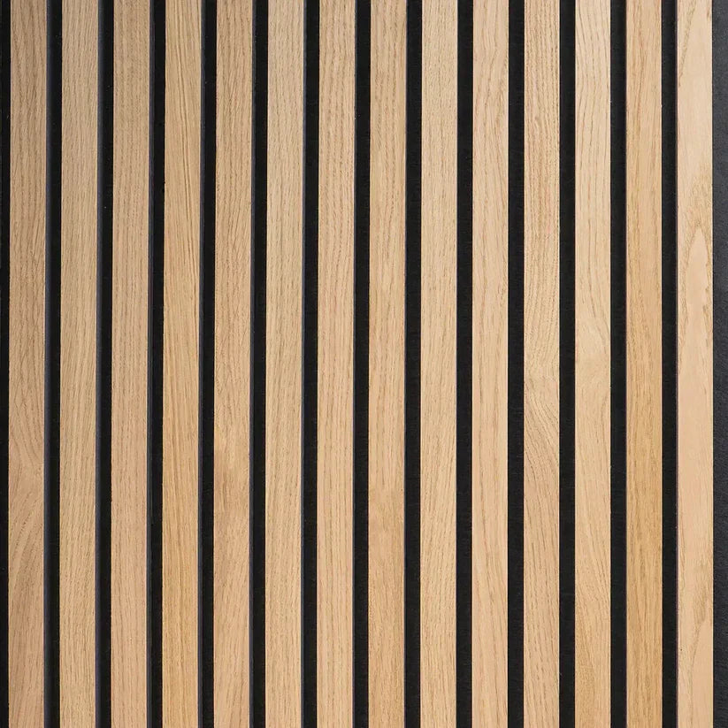 Painéis que imitam madeira com dimensões de 270 × 110 cm